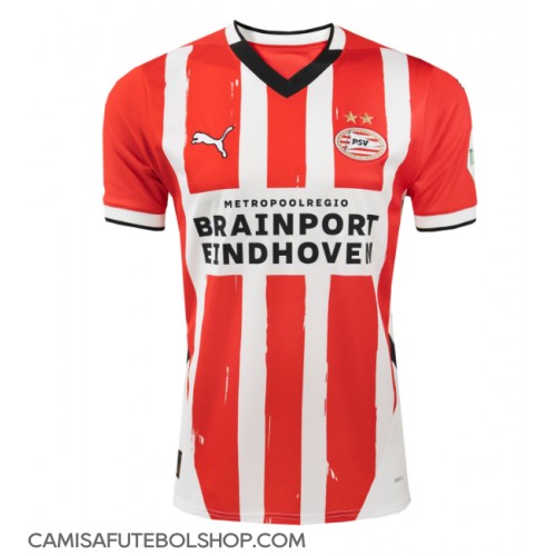 Camisa de time de futebol PSV Eindhoven Replicas 1º Equipamento 2024-25 Manga Curta